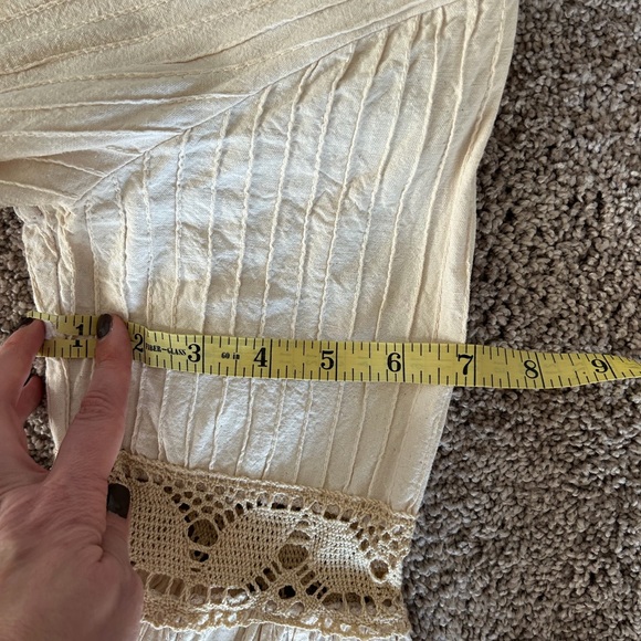 Vintage 60s-70s Mexican “Wedding Dress” Maxi Cotton - Picture 8 of 8